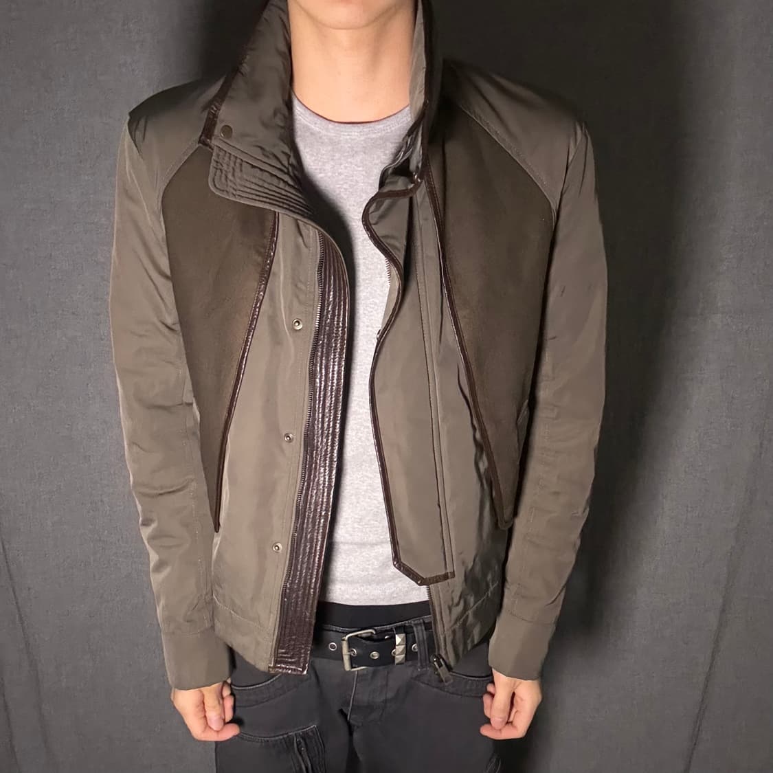 solid homme brown jacket 상품이미지3