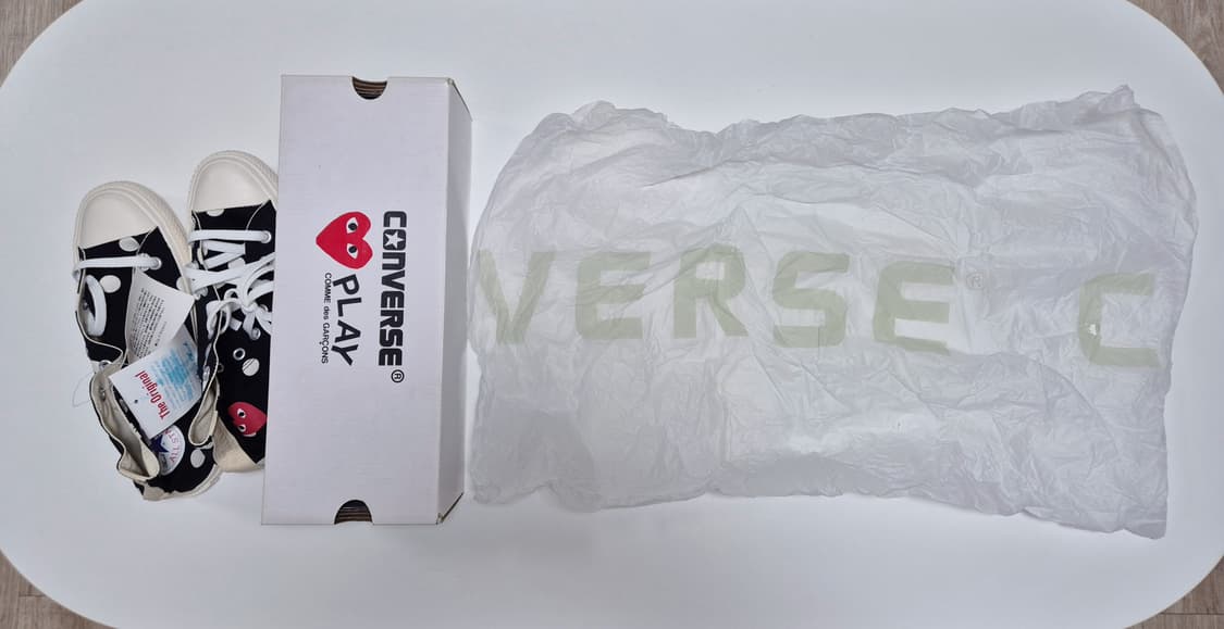 255>꼼데 컨버스 척70 하이 폴카닷 상품이미지8