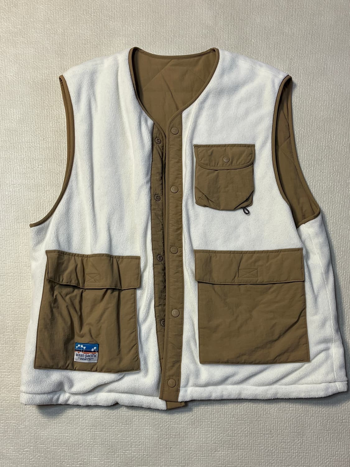 Ocean Pacific 양면조끼 남성 프리사이즈/여성 오버핏 상품이미지2