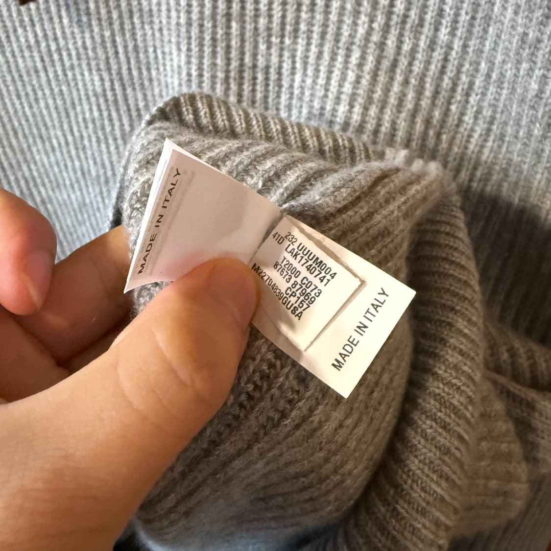 브루넬로 쿠치넬리 24 f/w 리브드 캐시미어 후드  상품이미지6