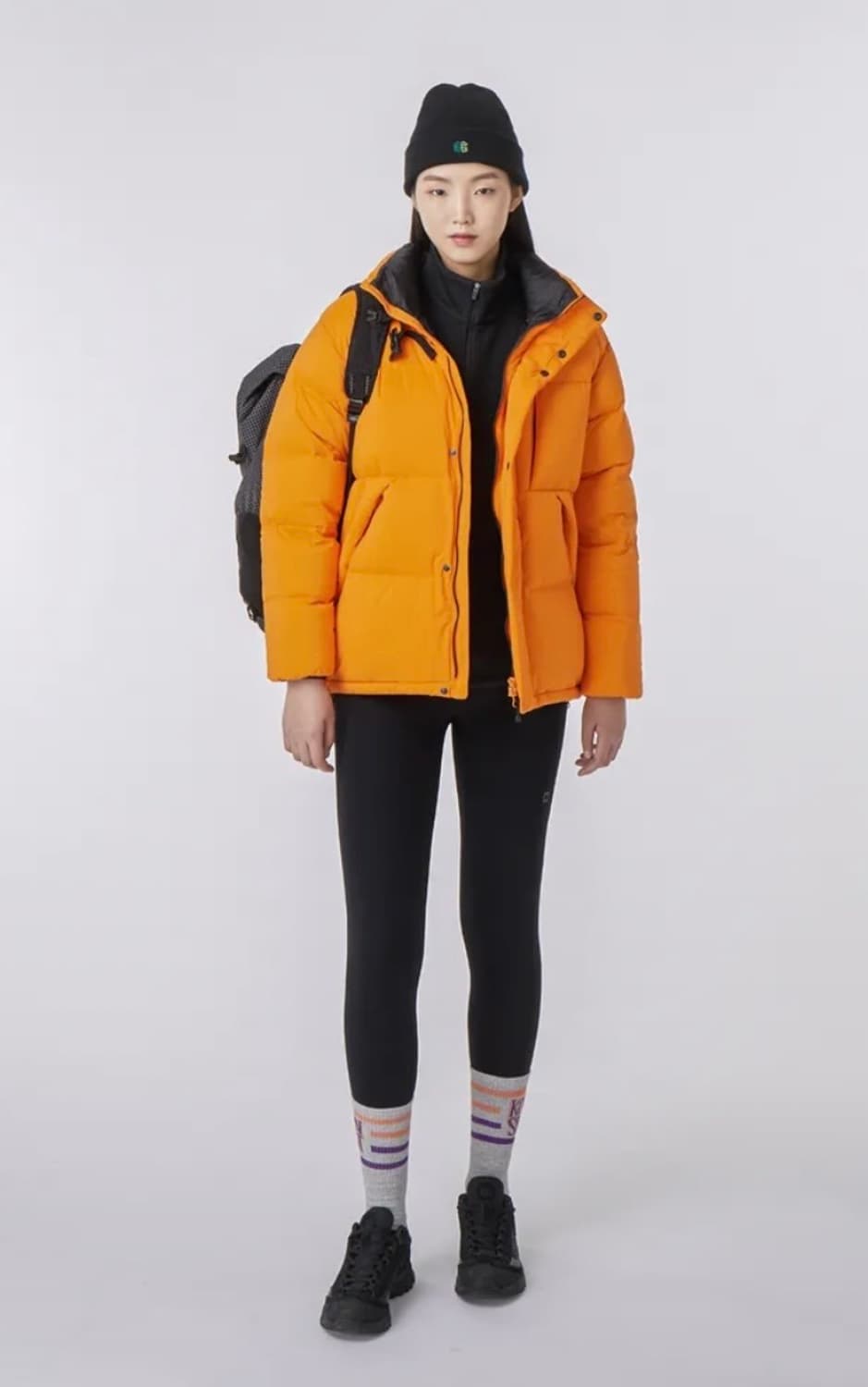 미착용 코오롱 볼륨 푸퍼 중기장 패딩 여성 오버핏 90.95 상품이미지9