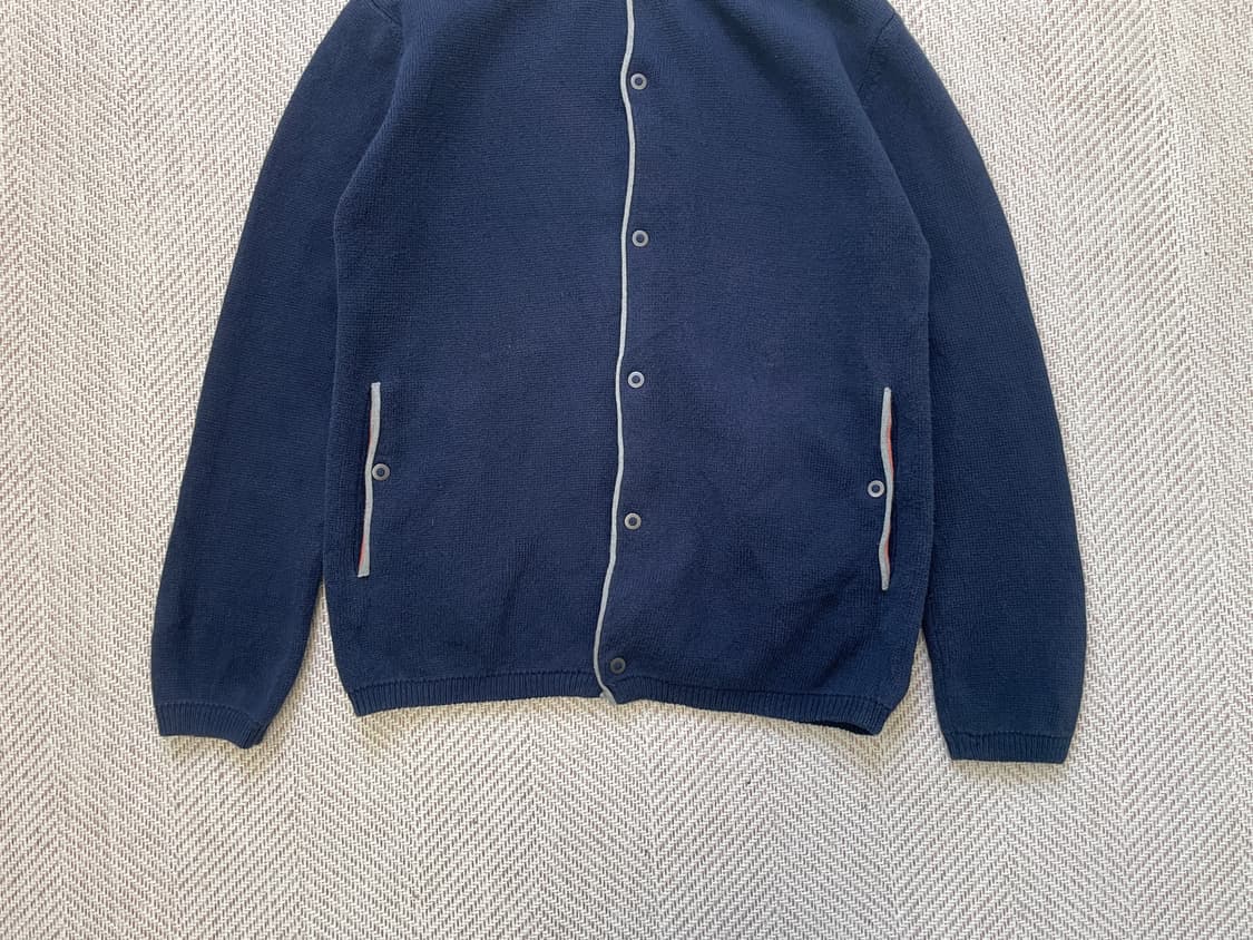 투모로우랜드 트리콧 하이넷 버튼 네이비 가디건  J04194 상품이미지2