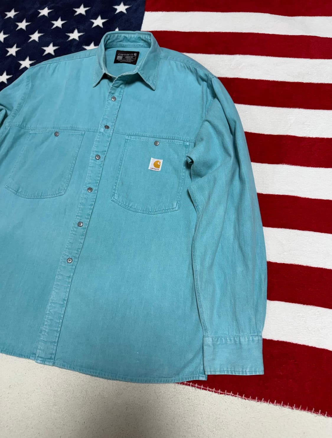 킬하트 워시드 워크셔츠. carharrt work shirt  빈티지  상품이미지3
