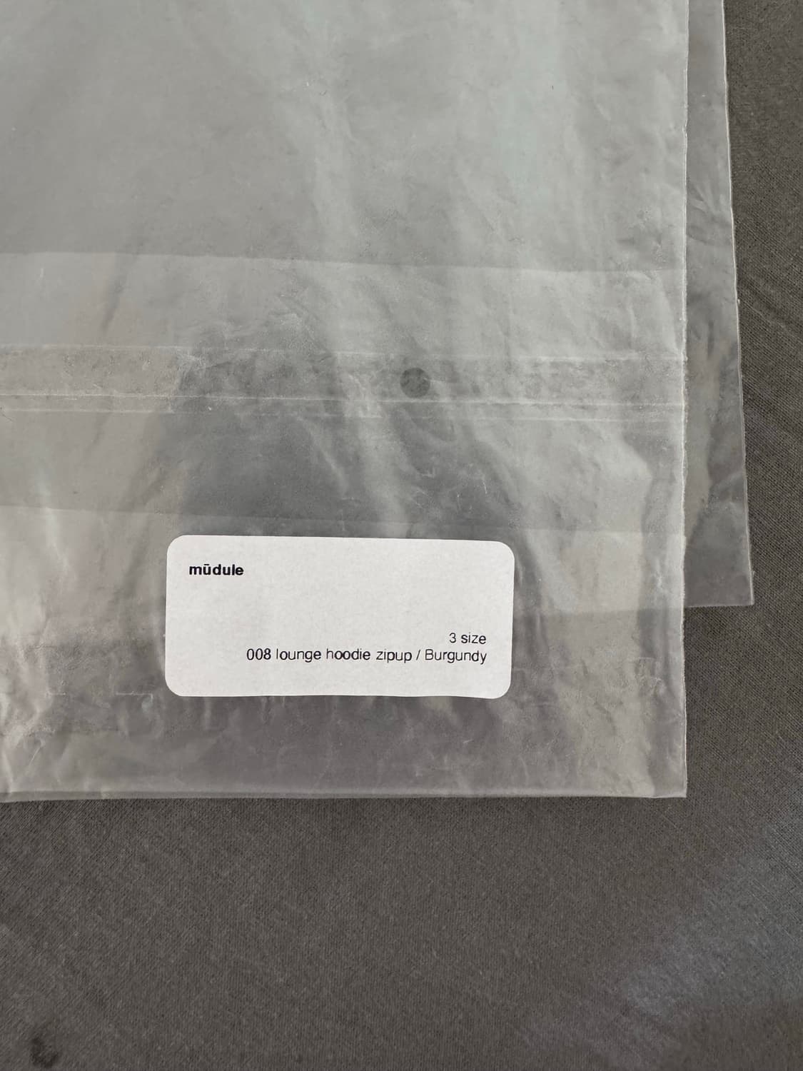 머듈 라운지 후드집업 hoodie zipup 버건디 상품이미지3