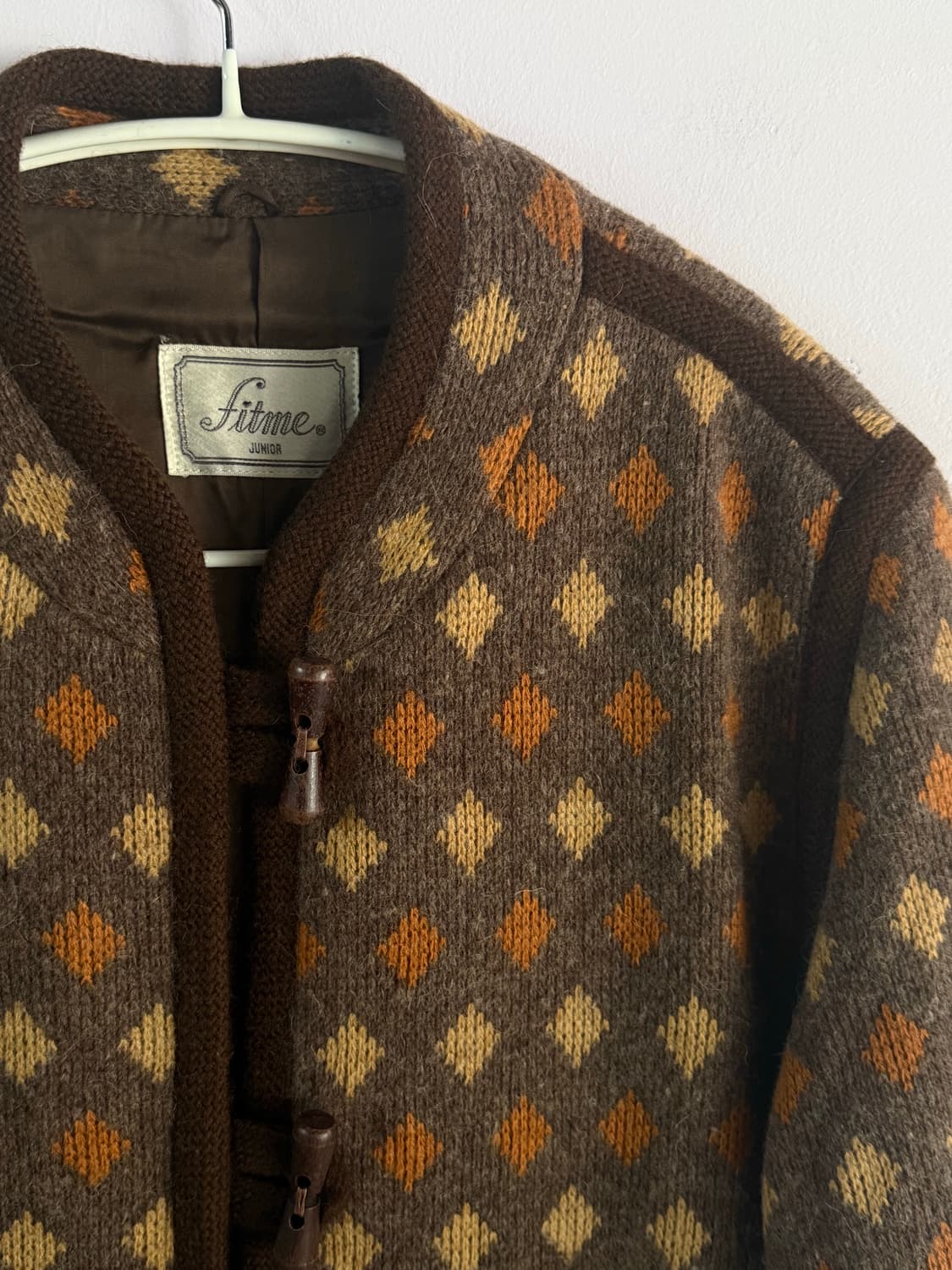 일본빈티지)떡볶이 니트 코트  상품이미지3