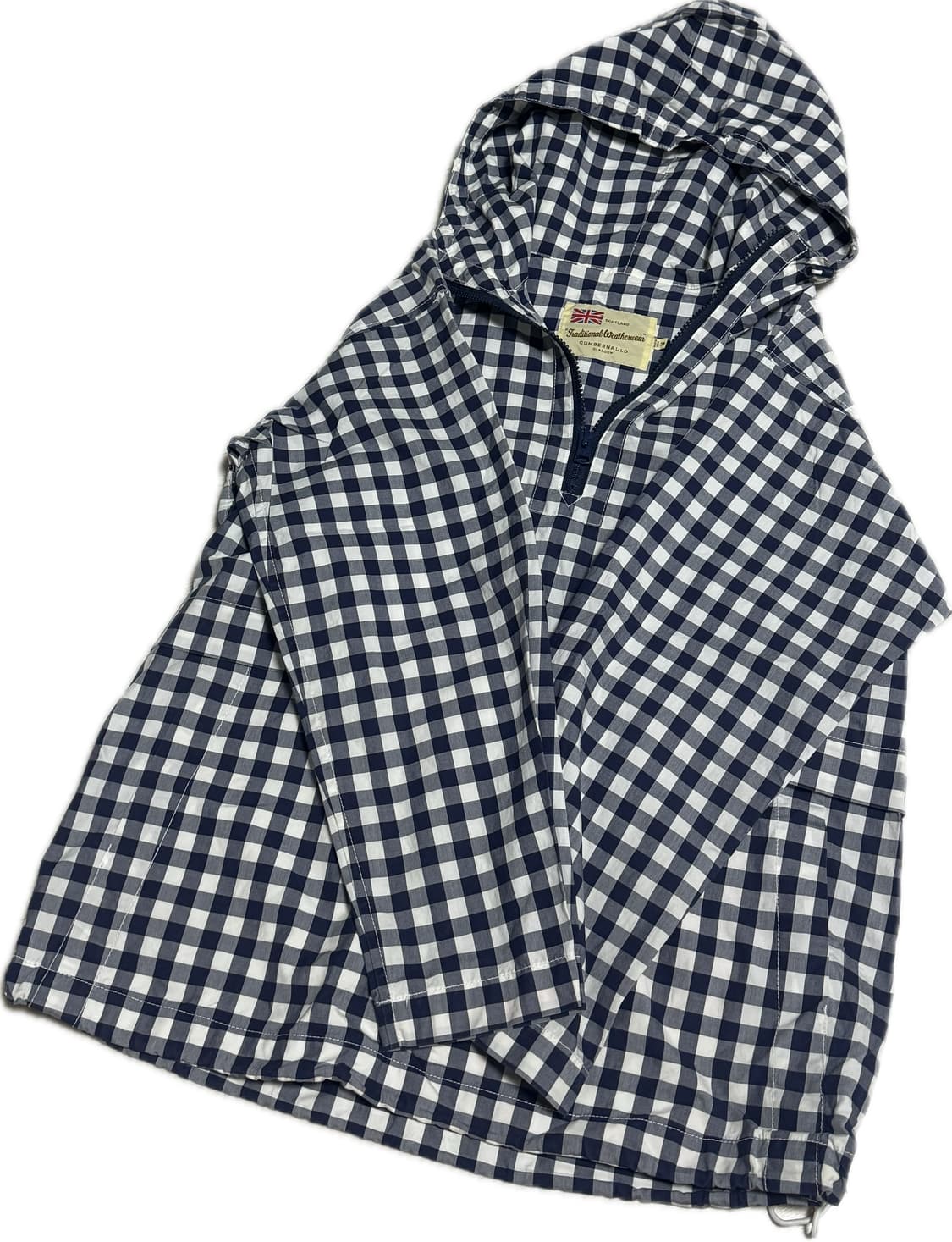 traditional weatherwear 체크 후드 아노락 상품이미지1