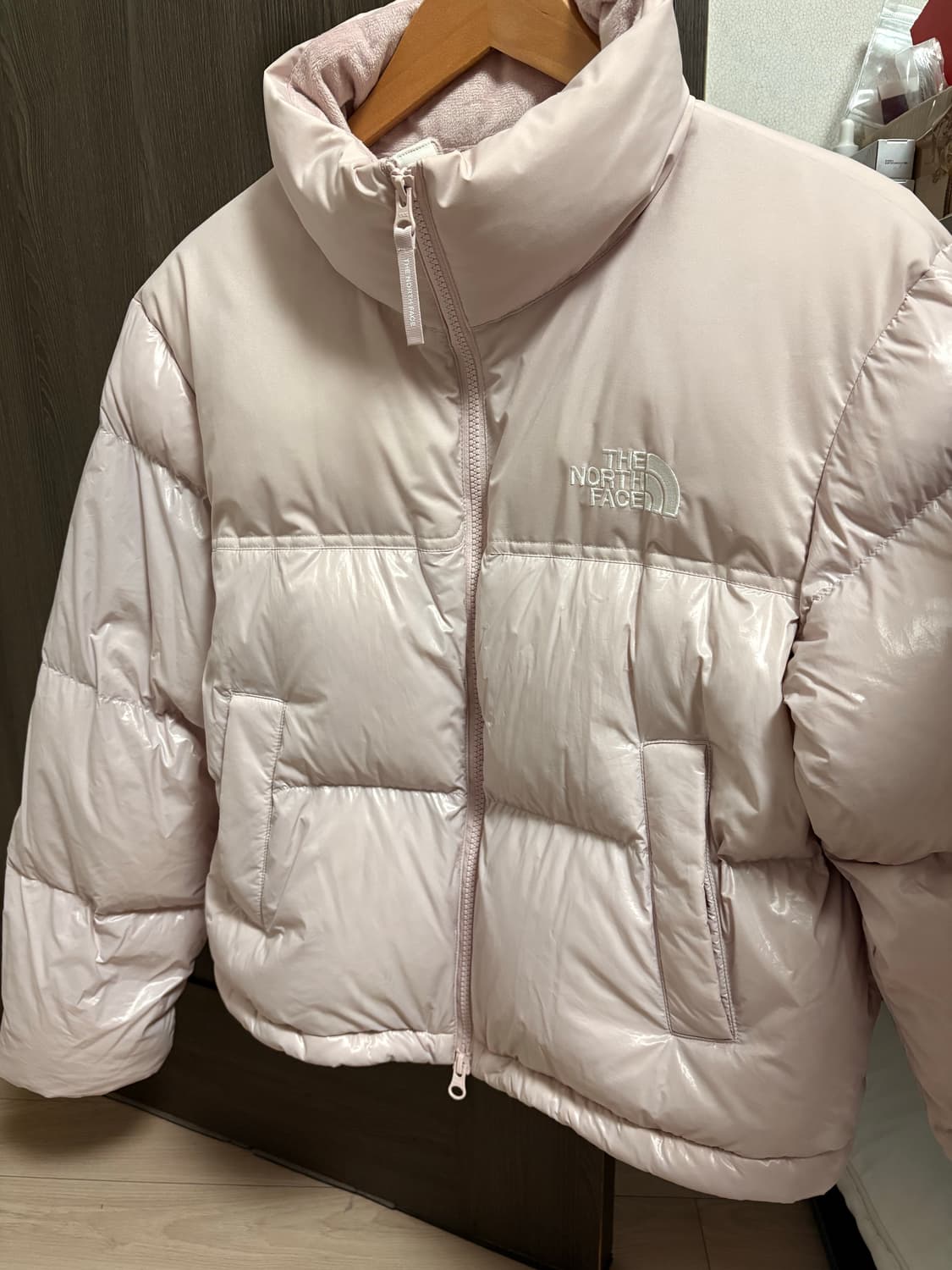 작년에 구매한 노스페이스 화이트라벨 눕시 핑크 다운입니다 상품이미지1