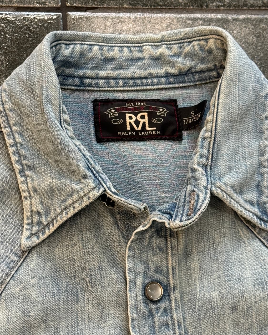 RRL 데님 웨스턴 셔츠 상품이미지5