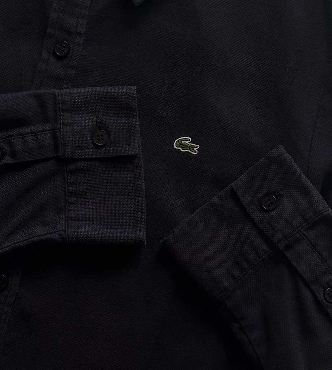 Lacoste 라코스테 솔리드 블랙 셔츠 상품이미지3