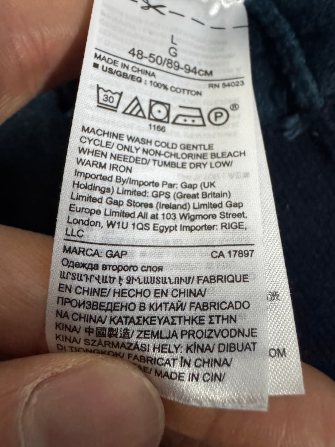 GAP 갭 스트라이프 빈티지 코튼 니트 L 상품이미지4