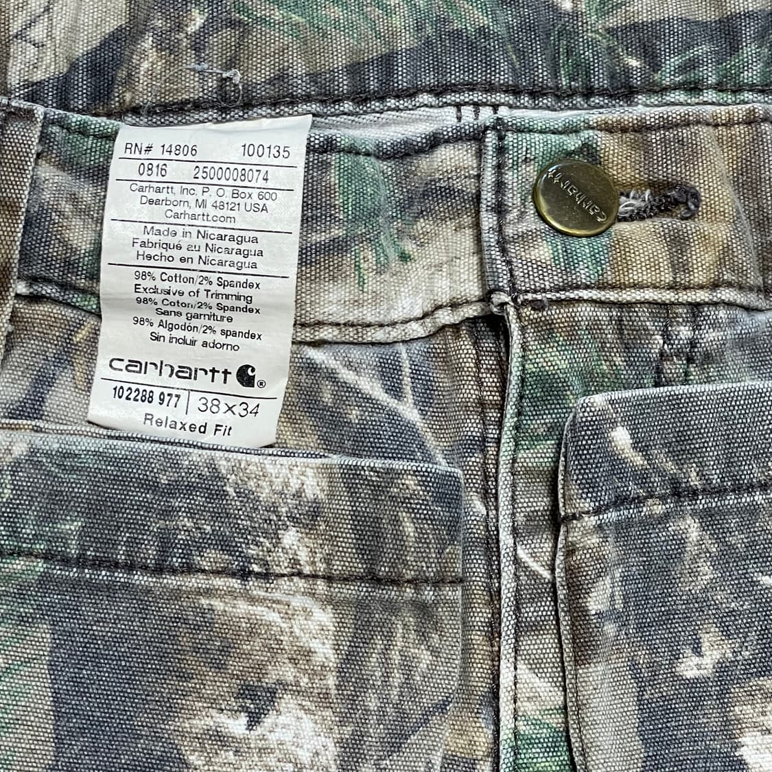 [38] 칼하트 102288 977 리얼트리 워크 팬츠 상품이미지4