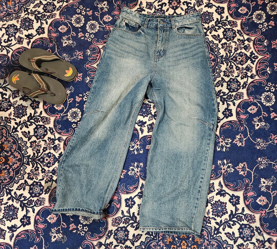 메종미네드 다트 브러쉬 와이드 데님 46size 상품이미지1