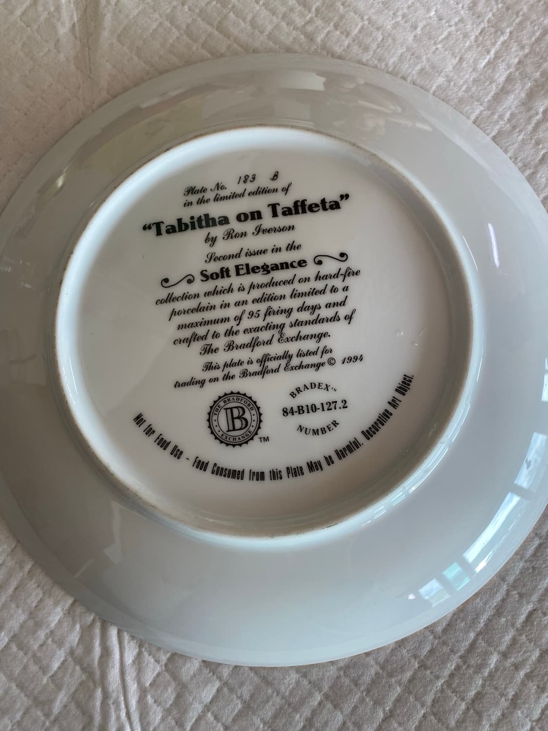 Bradford Exchange 빈티지 장식 그릇 접시 소품 상품이미지3