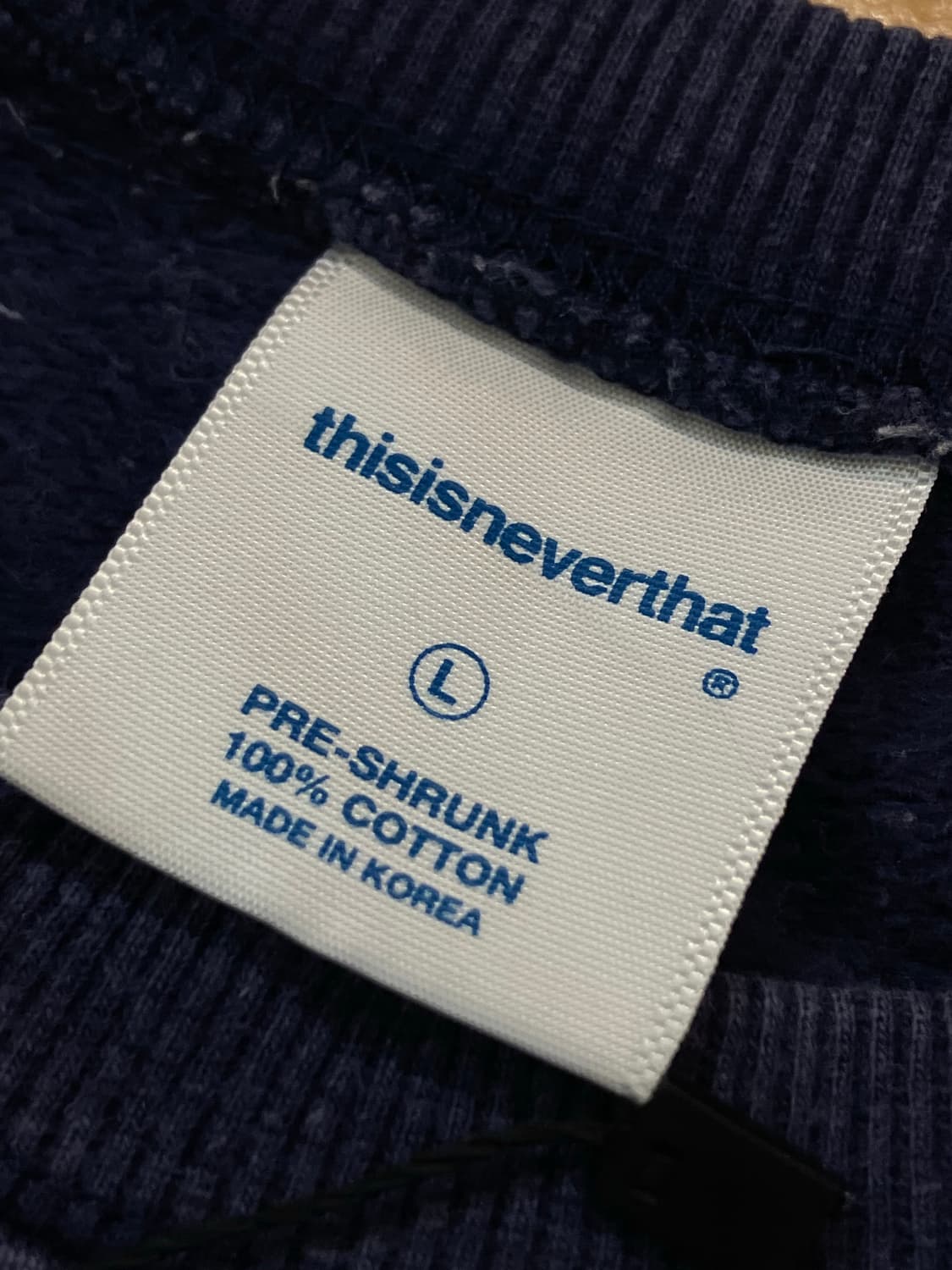 디스이즈네버댓 맨투맨 네이비 L #csz2620 상품이미지6