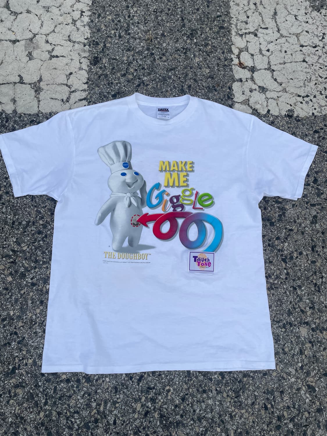 데드스탁)90s Dough boy Talking Promo T-shirt 상품이미지4