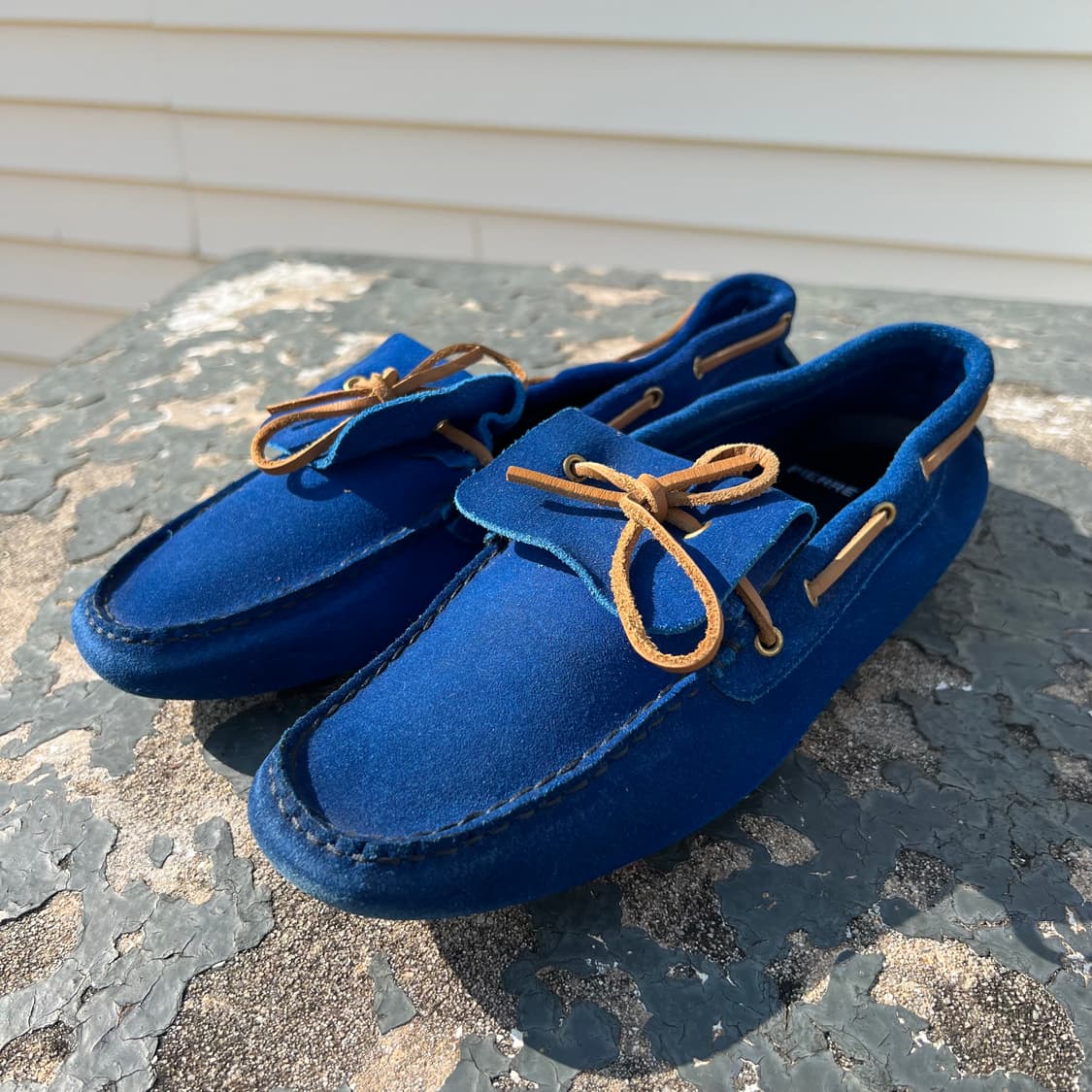 피에르하디 블루 스웨이드 보트 슈즈 상품이미지2