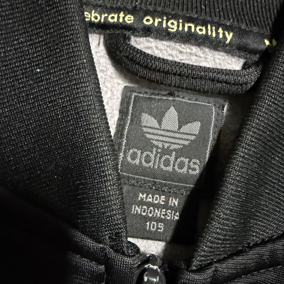 아디다스 블랙/골드 져지 집업 105 상품이미지3