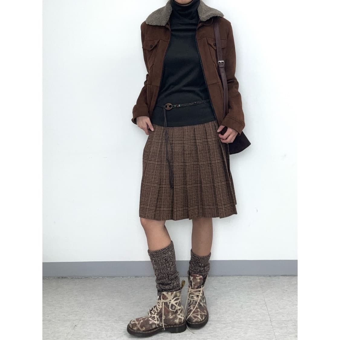 빈티지 브라운 레이어드 이너 롱슬리브 상품이미지4