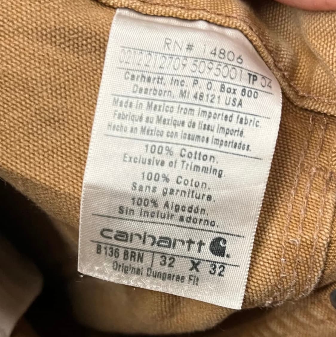 Carhartt 더블니 워크 팬츠 (32“) 상품이미지5