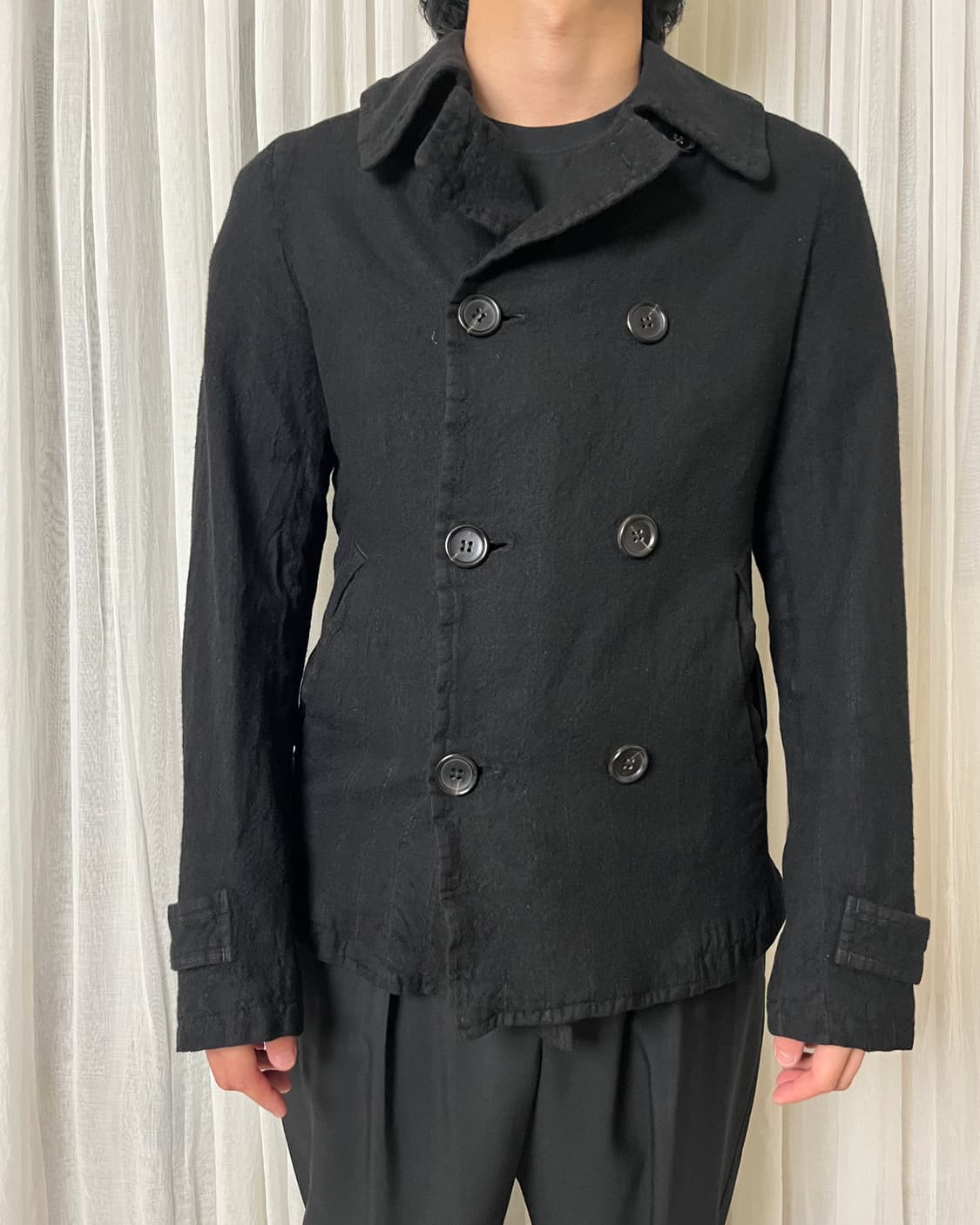 꼼데가르송 옴므 축융 울 피코트 comme des garcons 상품이미지1