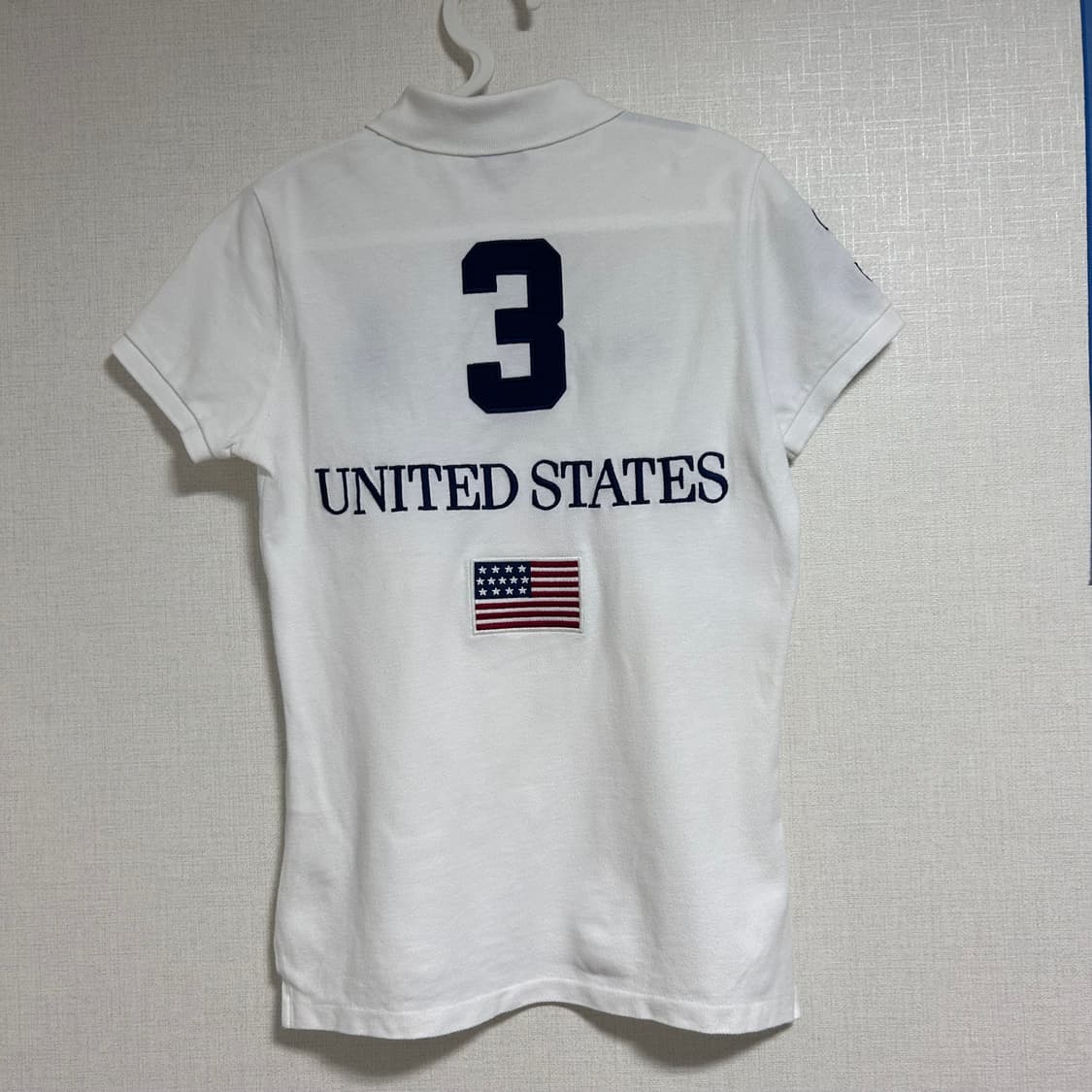 폴로 빅포니 USA 치프키프 성조기 피케 PK 카라 반팔 티셔츠 M 상품이미지5