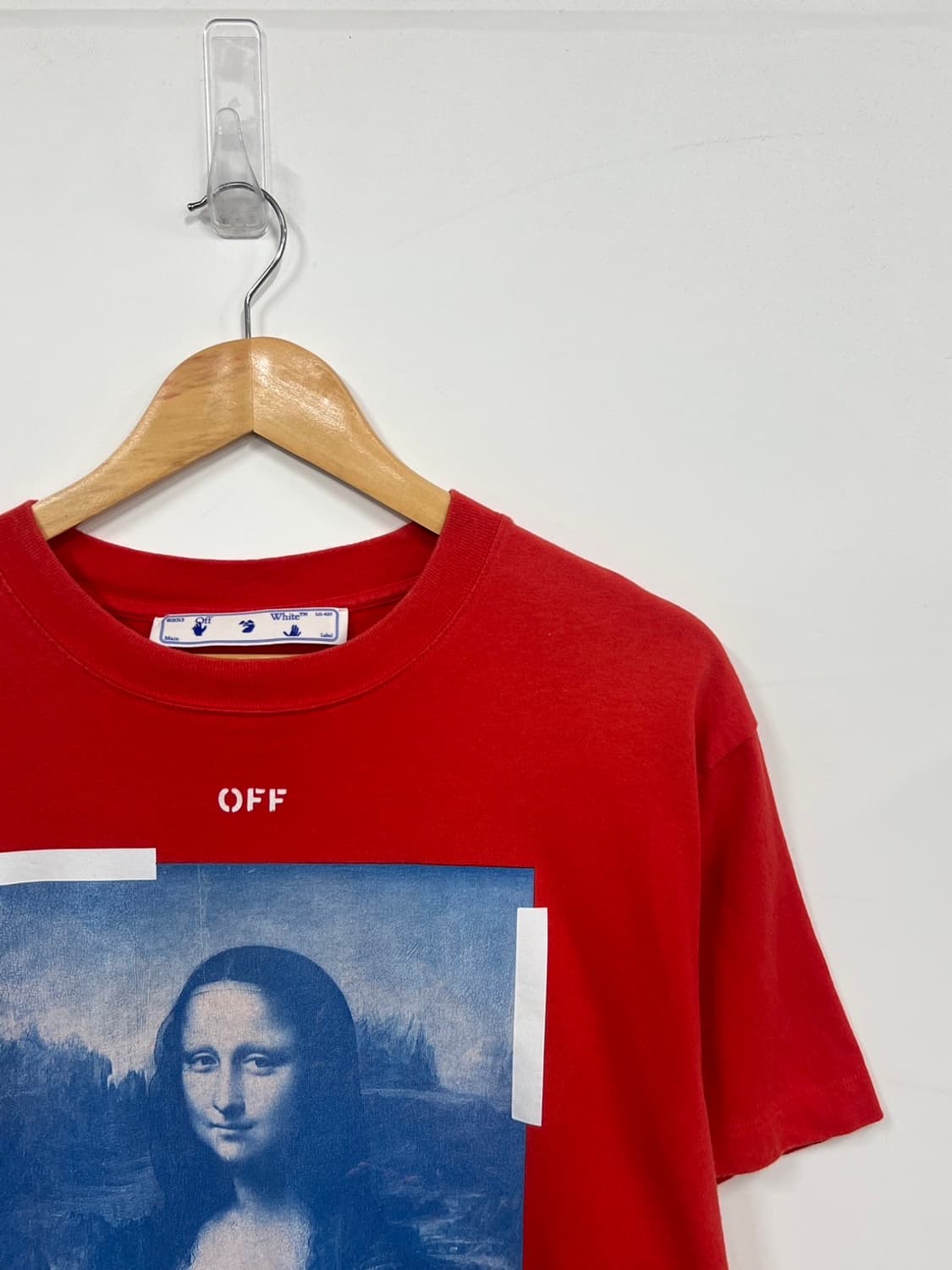 오프화이트 모나리자 애로우 오버 프린팅 반팔 티셔츠 상품이미지2