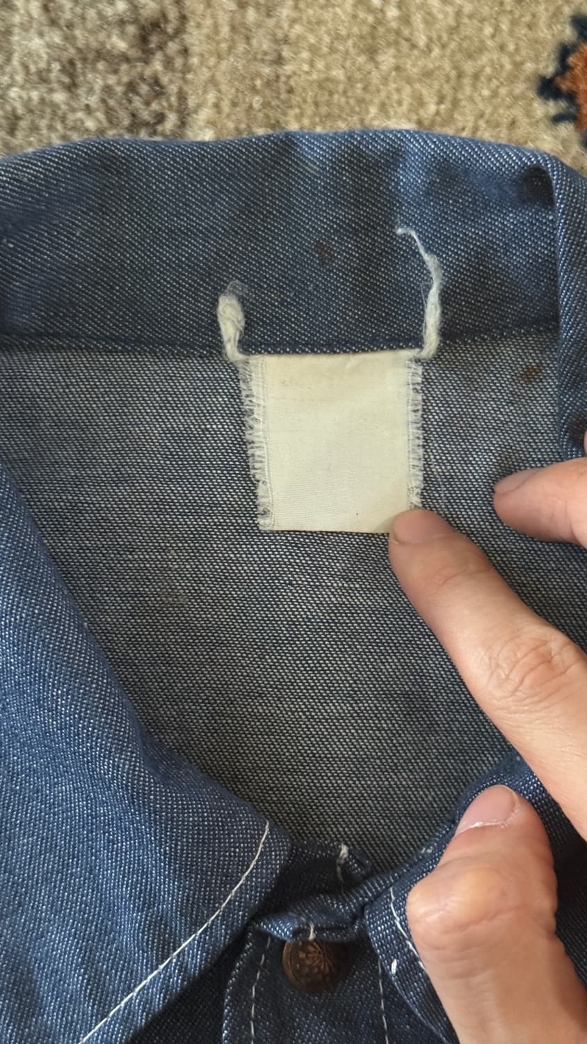 70s JC Penney painting denim shirt 상품이미지8