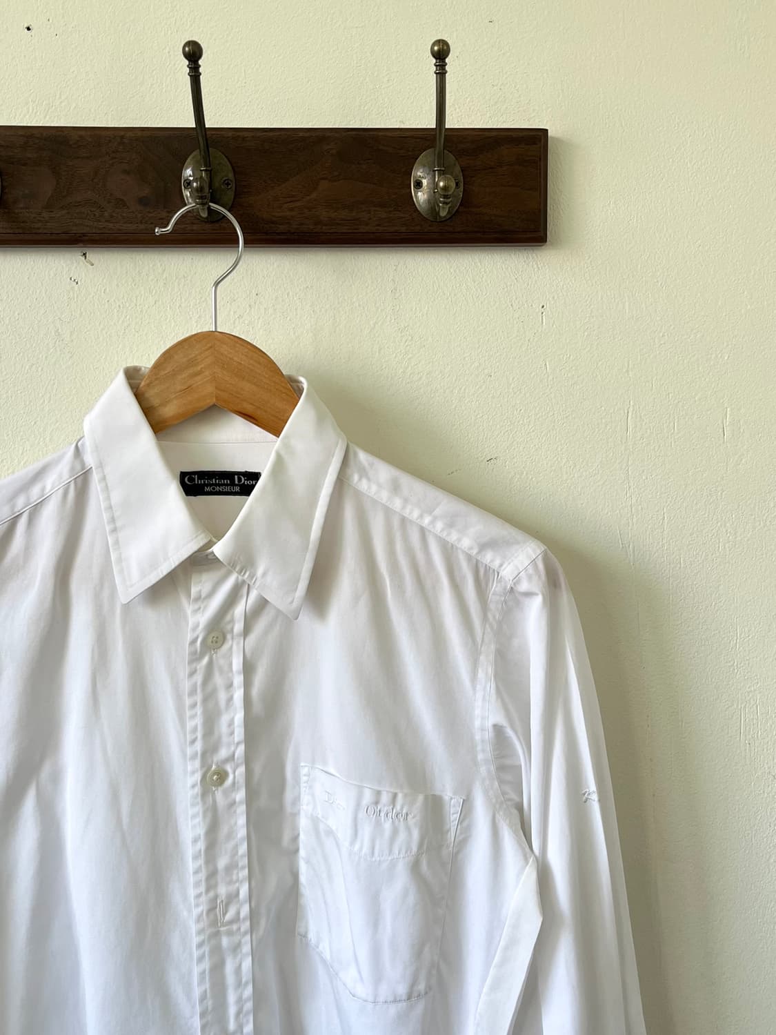 디올 포켓 자수 화이트 셔츠 상품이미지2