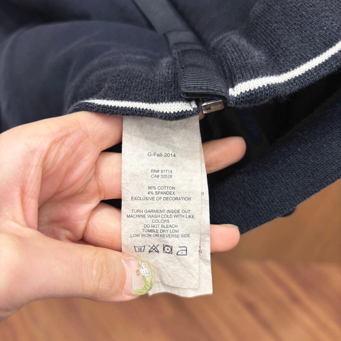 아르마니 익스체인지 긴팔 후드 집업 로고 프린팅 플래킷 디테일 블랙 상품이미지8