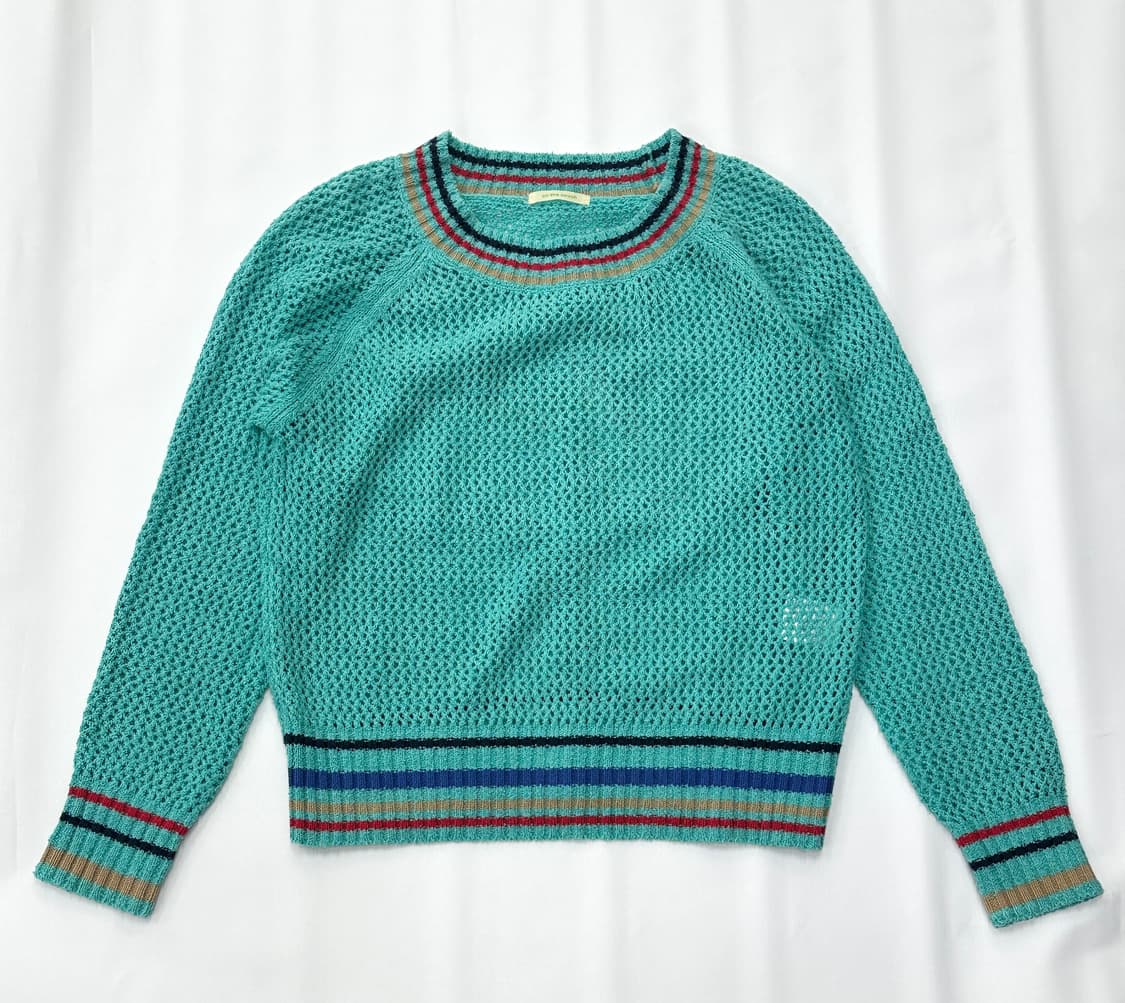 🌈하구미의 무지개 코디세트 🌈 데코라 괴짜룩 그런지 셔츠 체크 니트 상품이미지3