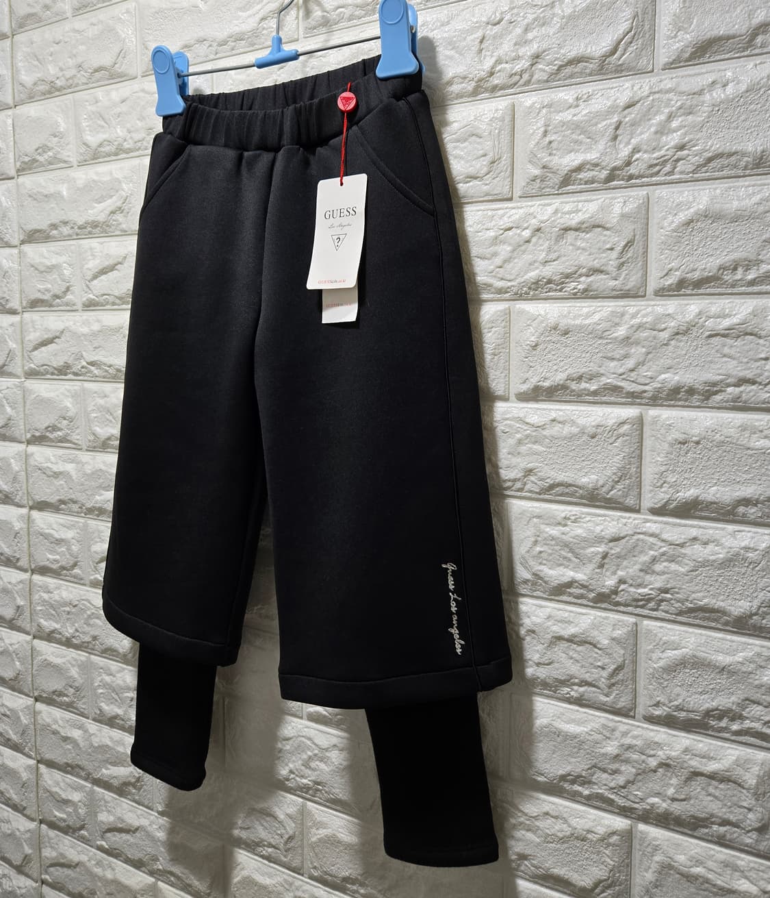 새상품/ 게스 키즈 기모 와이드 팬츠 120 상품이미지3