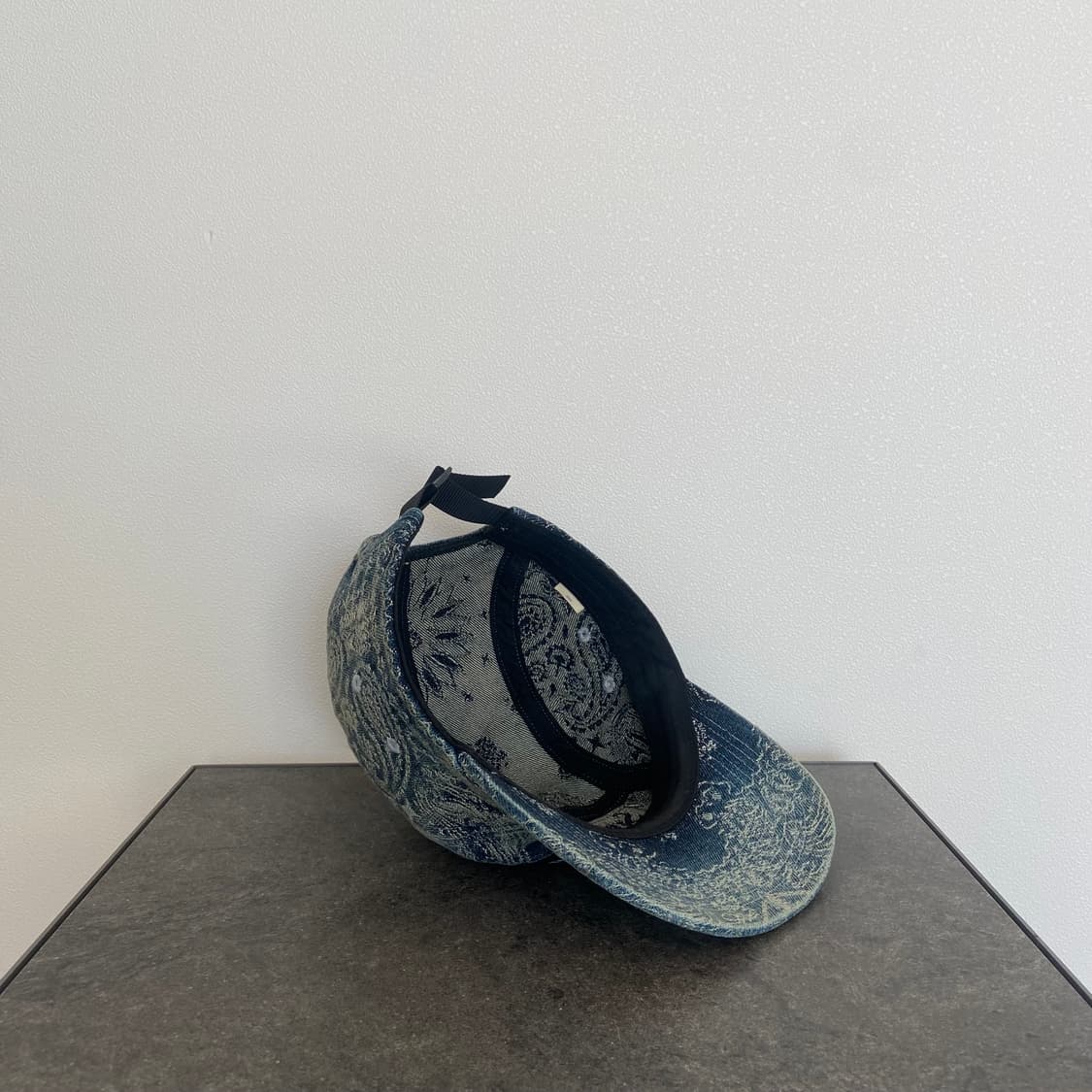 슈프림 반다나 워시드 데님 박스로고 캠프캡 모자 상품이미지7