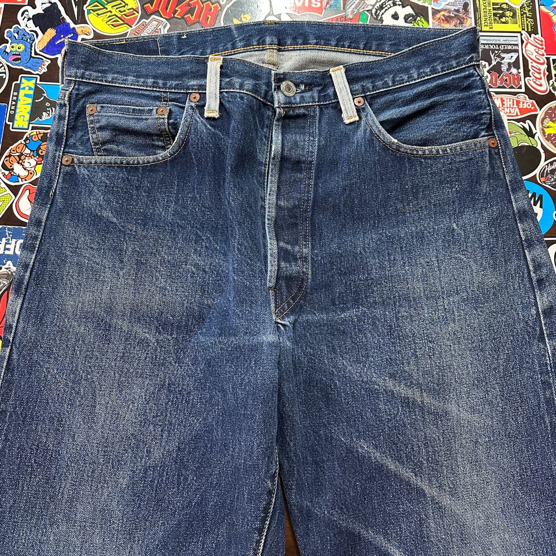 9~00s USA LVC 555 발렌시아 501XX 셀비지 진 34 상품이미지5