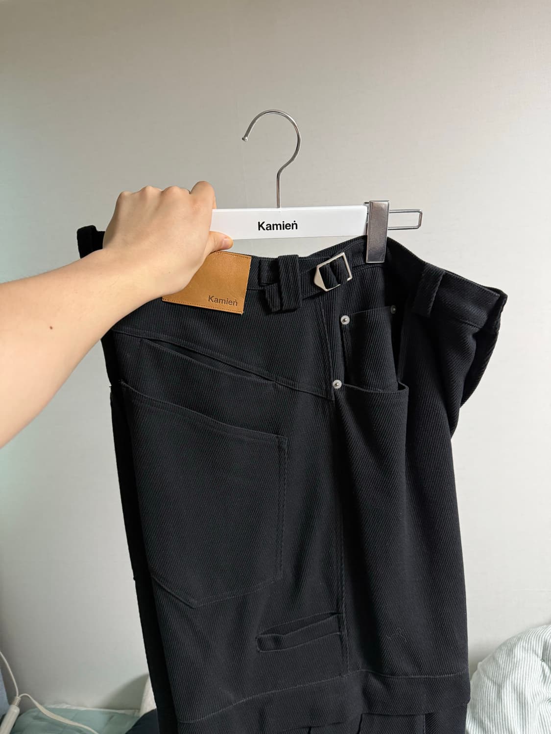 카미엔 타이탄 배기 팬츠 블랙 3사이즈 상품이미지3