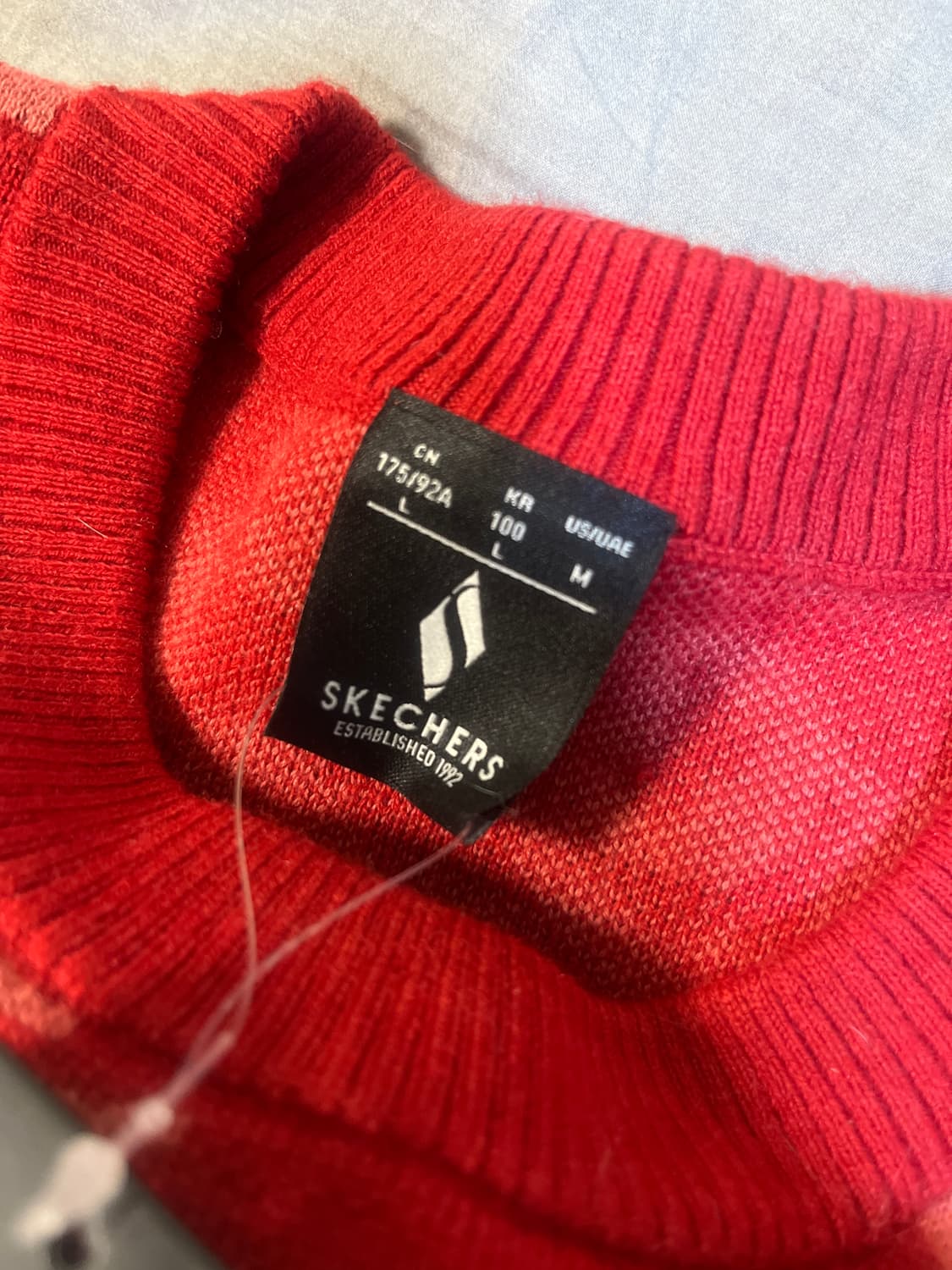 레드 니트 스웨터 새상품 상품이미지3