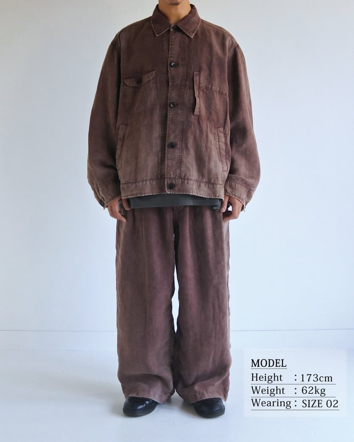 26ss Anachronorm 페이딩 린넨 셋업 상품이미지1