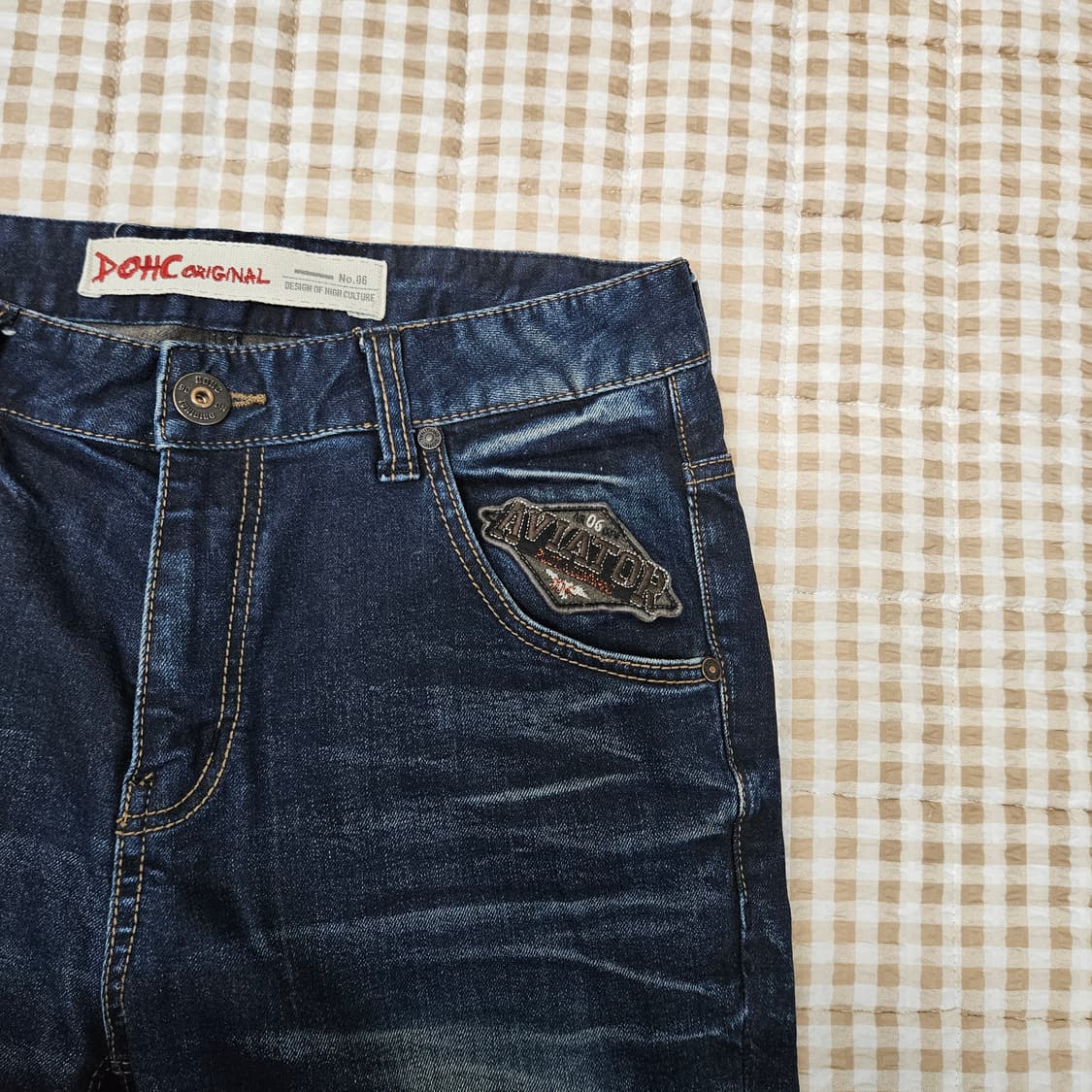 DOHC 도크 스판 데님 청바지 남자32 상품이미지3