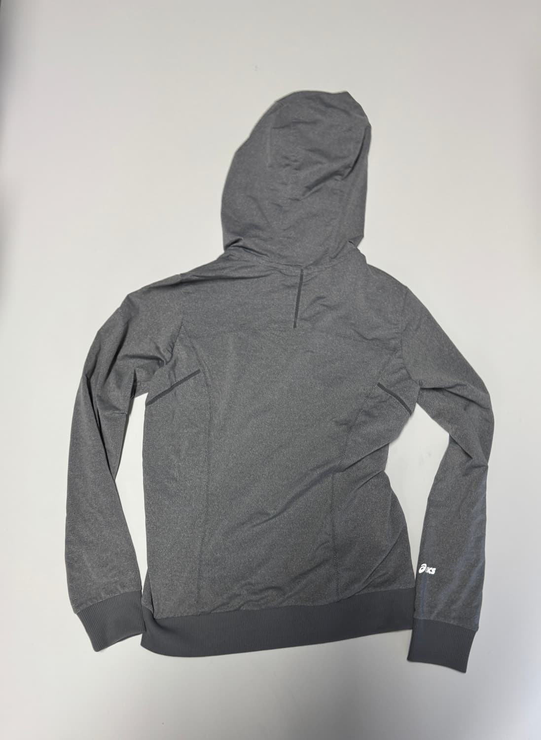 여성 아식스 기능성 져지 후드집업 M 그레이 상품이미지2