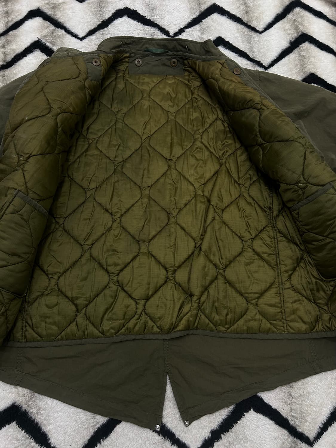 [S]라퍼지스토어 피쉬테일 야상/카키 상품이미지3