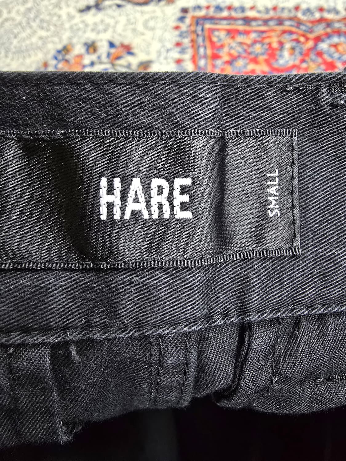 HARE 블랙 버클 포인트 배기 팬츠 (1828) 상품이미지3