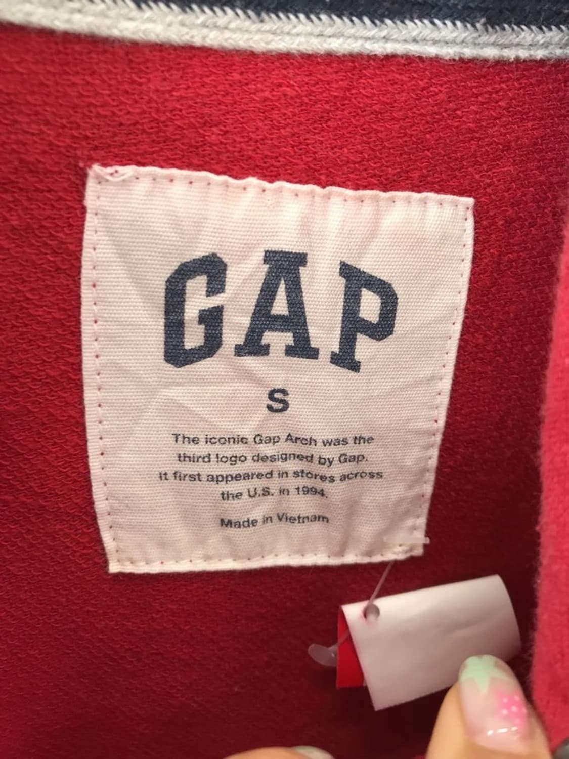 GAP Red Arch Logo Pullover Hoodie 상품이미지6