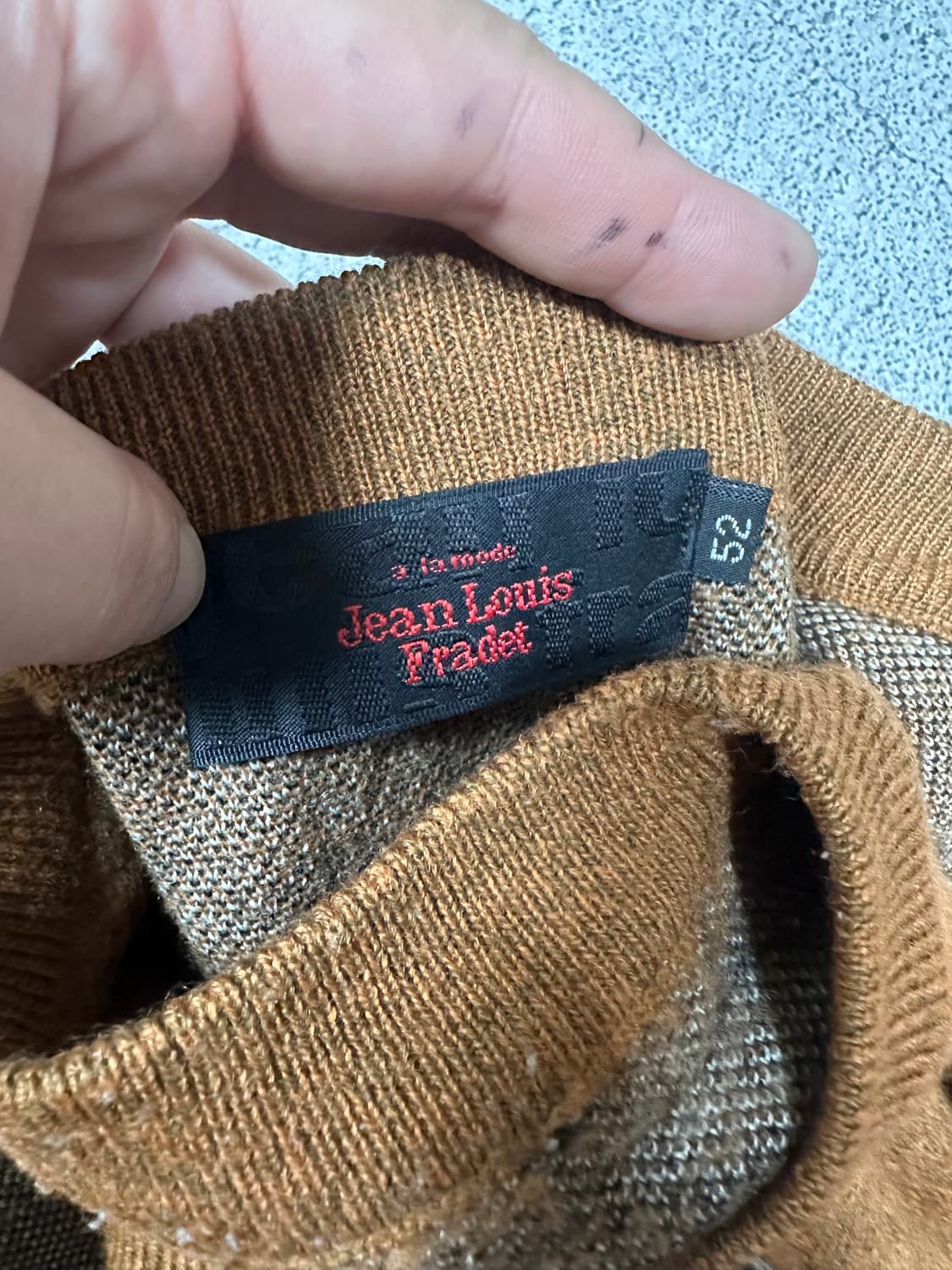 ✨ (바배) Jean Louis Fradet 90s 캐릭터 니트 스웨터  상품이미지4