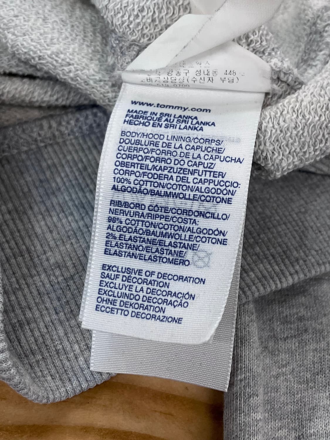 타미힐피거 데님 후드집업 그레이 M  #csz2802 상품이미지6