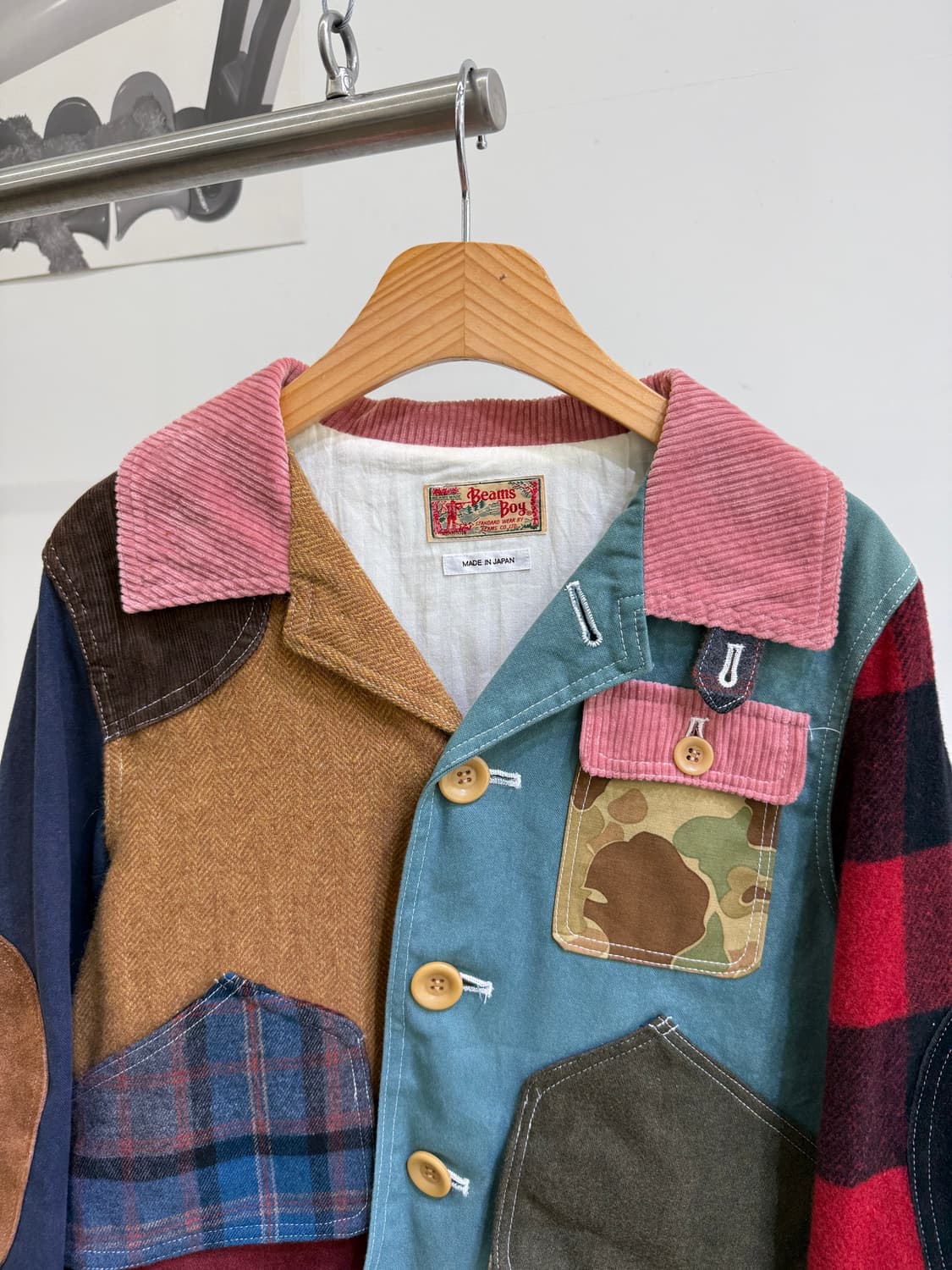 BEAMS BOY (Made in Japan) 패치워크 자켓 상품이미지2