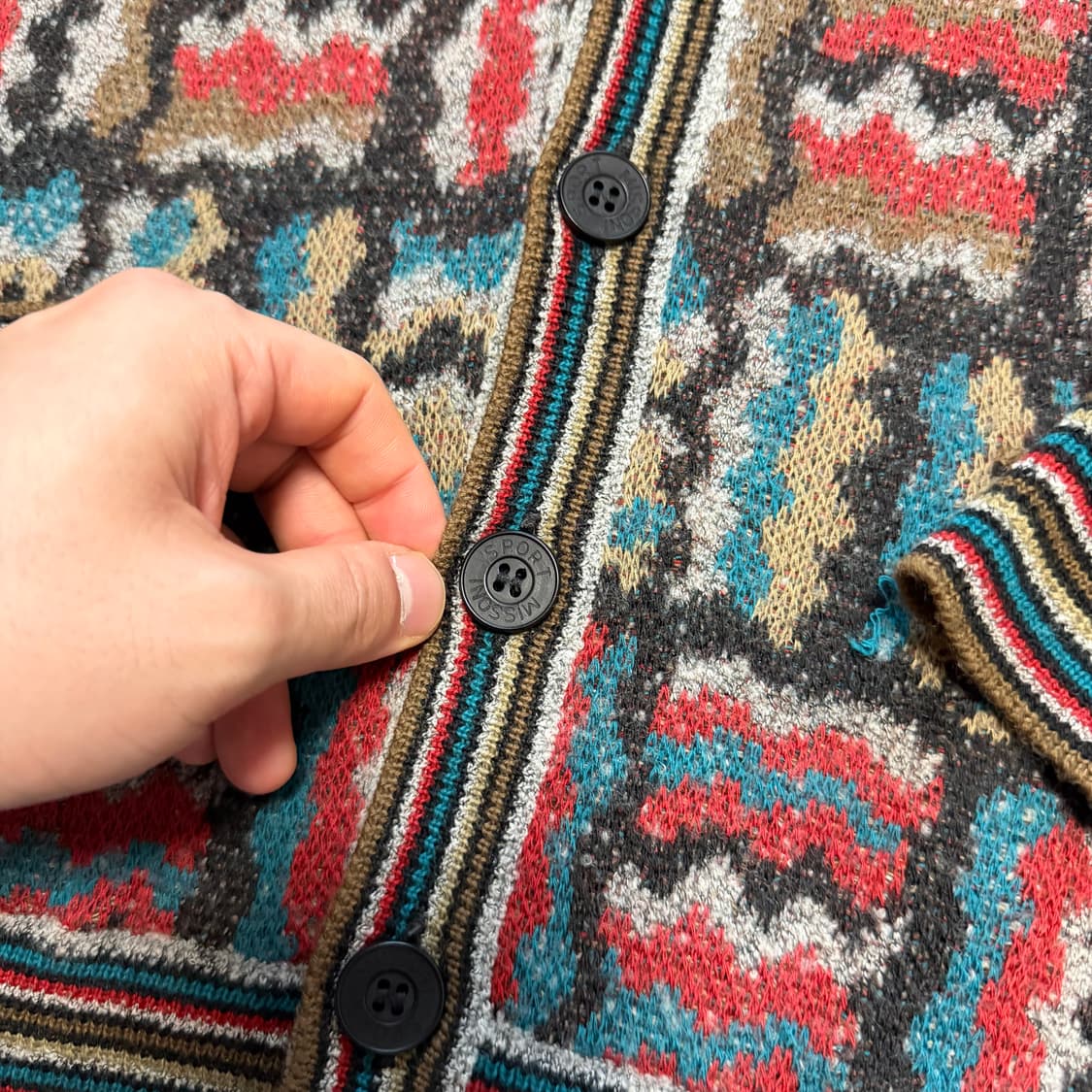 미쏘니 빈티지 패턴 가디건 상품이미지3