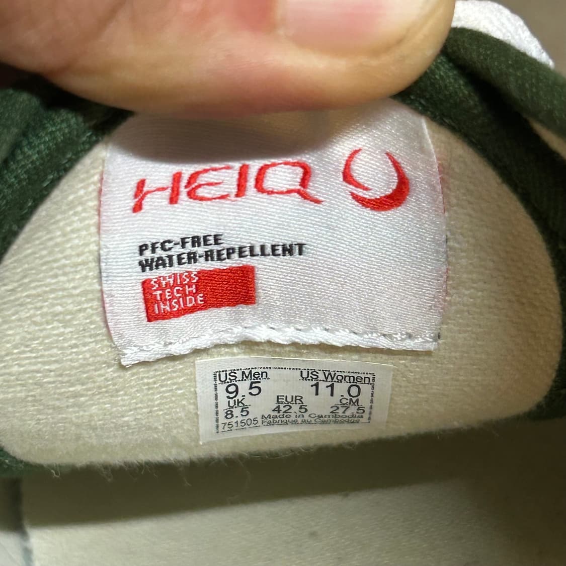 275) 반스 어센틱 그린 스웨이드 스니커즈 신발 상품이미지9