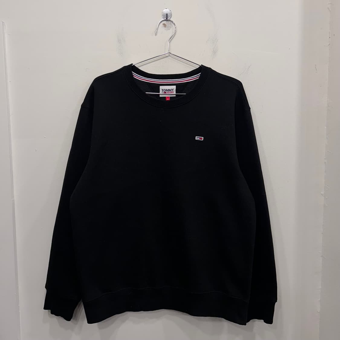 타미 진스 스몰로고 헤비코튼 기모 맨투맨 상품이미지2