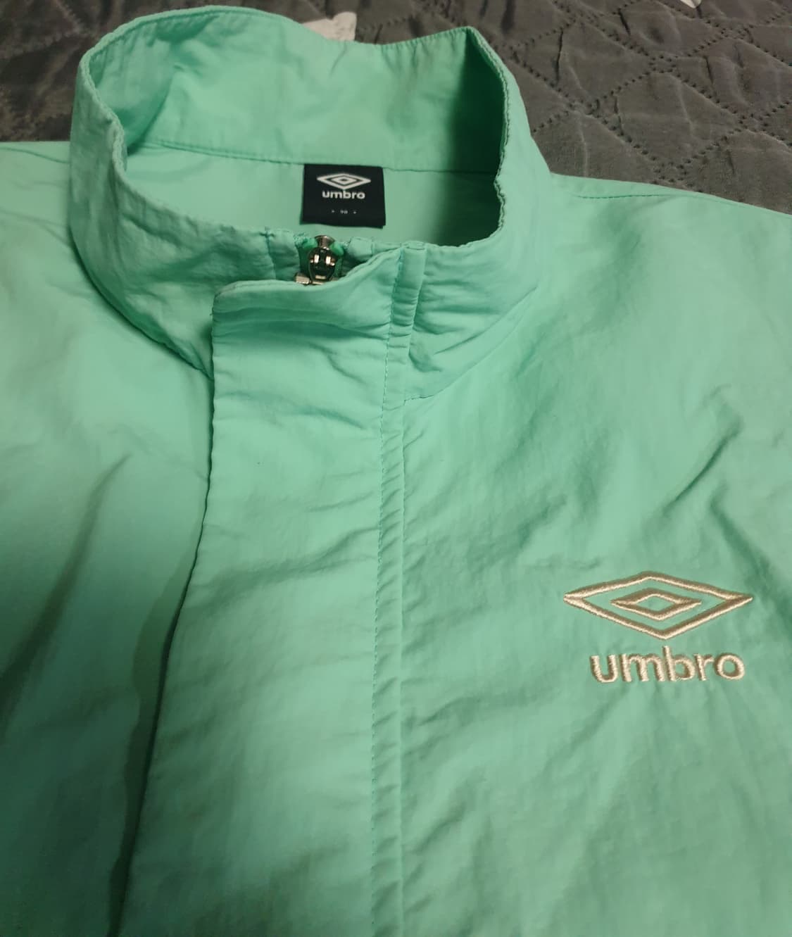 엄브로 오버사이즈 우븐 반팔 아노락 민트 (S) 상품이미지2