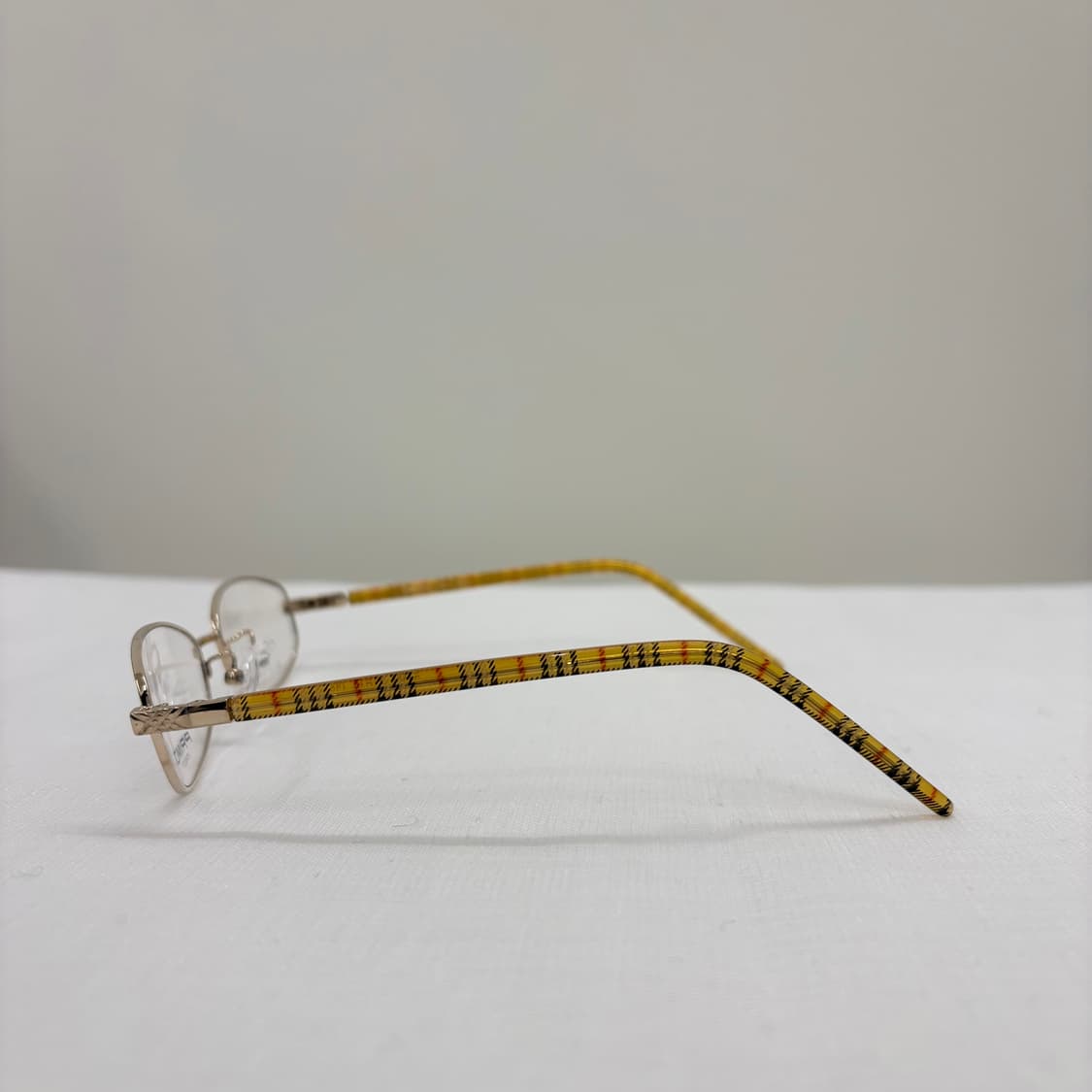 PRIMO 골드 체크 메탈 빈티지안경 상품이미지4