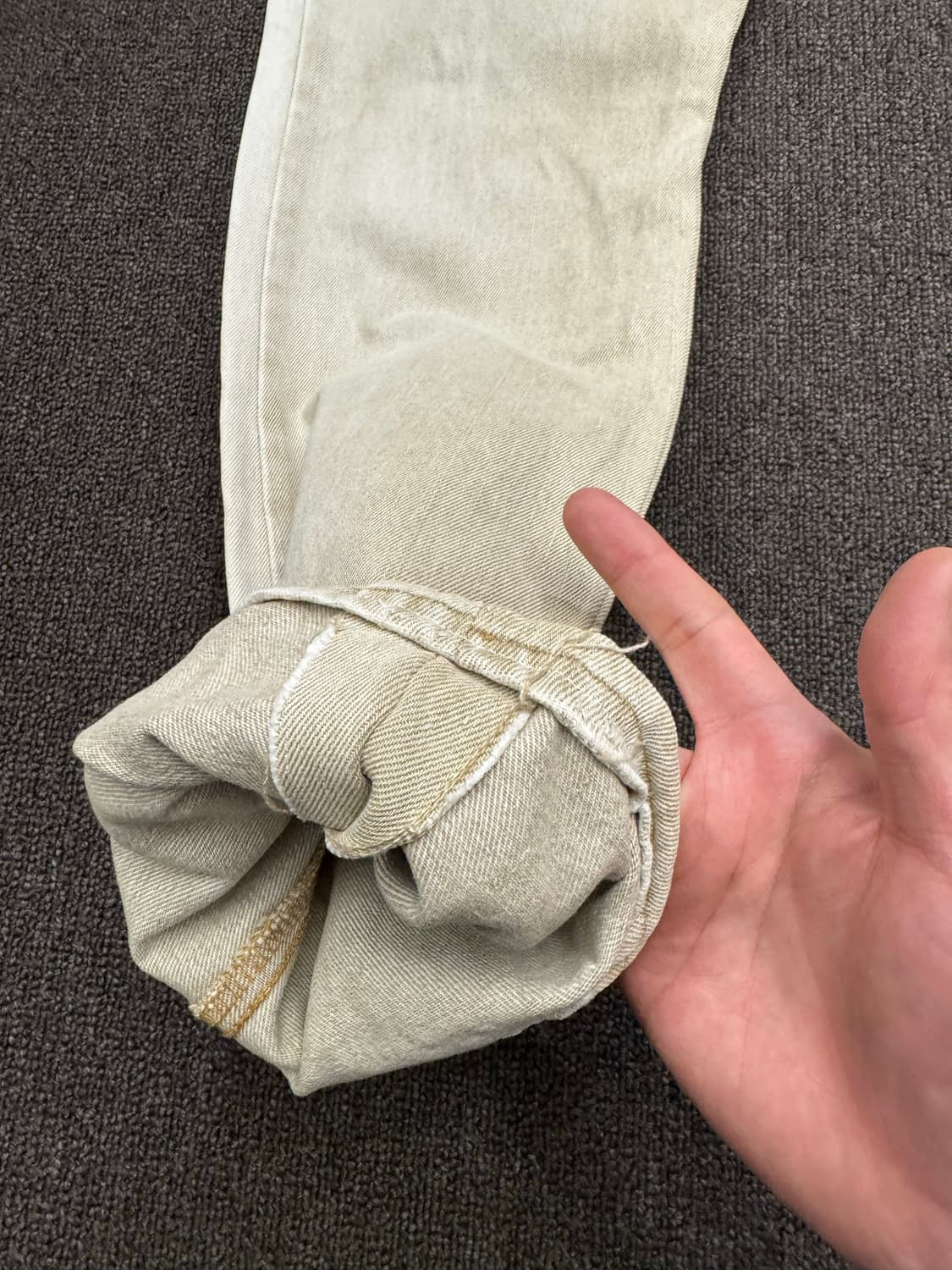 34)리바이스 빈티지 527 베이지 데님팬츠(수선) 상품이미지4